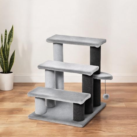 Rampe pour animaux coloris gris 45 x 40 x 48 cm (1/5)