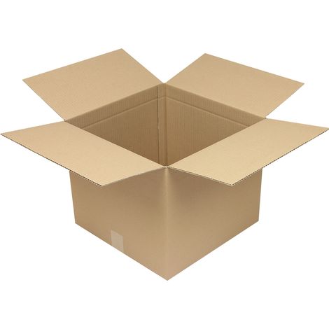 Faltkarton 1-wellig Höhenrillung Maße 330x235x330mm C4 Qualität 1.20 B braun braun (1/2)