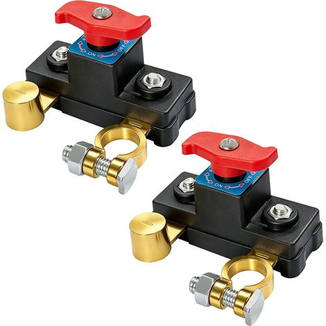 2 Pièces Coupe Circuit Batterie Voiture 12V-24V, Batterie Switch (1/5)