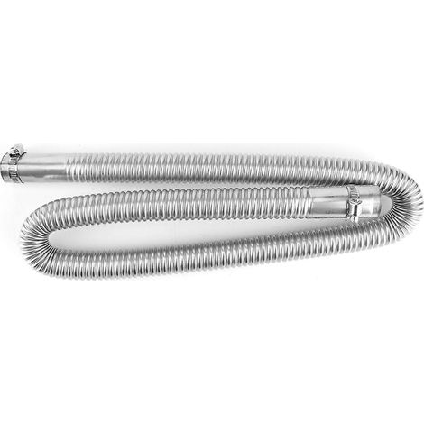 Abgasrohr für Standluftheizung aus Edelstahl, Diesel-Gas-Entlüftungsschlauch, 2,5 cm/1 Zoll Innendurchmesser, 120 cm/4 Zoll