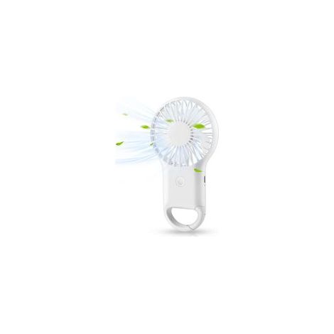 Ventilateur à Main Portable Mini Ventilateur Silencieux, Avec Mousqueton Portable, Convient Pour La Maison, Le Bureau et Les Voyages (blanc) (1/5)