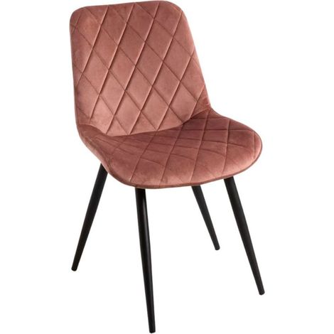 Sillas - Silla Min Terciopelo - Rosa (1/5)