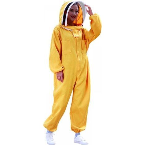Combinaison d'apiculture professionnelle, avec gants d'apiculture et voile d'escrime, combinaison anti-guêpes confortable, veste d'apiculture pour apiculteurs professionnels, XXL (1/4)