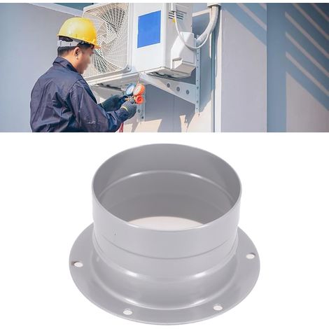 Conector de tubo de brida de conducto de metal, adaptador de brida de ventilación de 3-8 pulgadas, para equipos de ventilación (75 mm) (1/2)