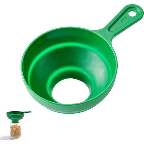 Entonnoir de cuisine, Entonnoir pliable silicone Entonnoir cuisine multifonction à large ouverture ustensiles cuisine pour transfert liquides, poudres, petits produits alimentaires (1/5)