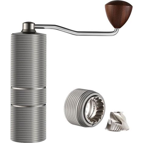 Molinillo de café manual，de acero inoxidable，con ajustes regulables，perfecto para el hogar，el camping y como regalo (1/5)