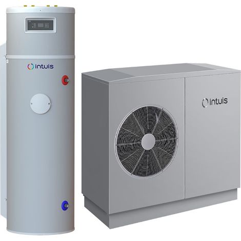 Intuis – Pompe à chaleur air eau 11 kW – Classe A+++ – Ballon ECS 170L intégré – R290 – Installation simple – 155024 (1/4)
