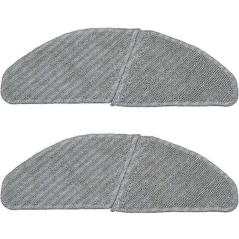 Lot de 2 serpillères en polyester pour aspirateur robot (1/3)