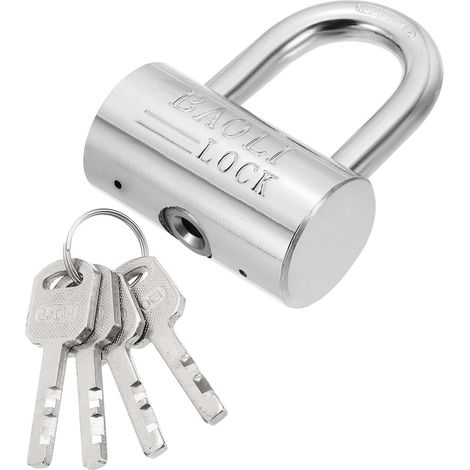 2-3/8 Inch (60mm) Cadenas Renforcé En Acier Allié Avec 4 Clés Pour Porte Entrepôt Conteneur D'transport Porte Fenêtre De Stockage (H:80mm) (1/5)
