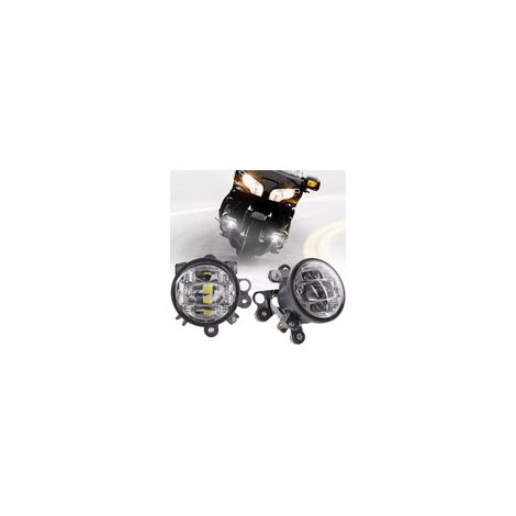 Kit feux additionnels LED Honda GL 1800 Goldwing 2012-2017 - 6500K - 54W - Homologué - CHROME (1/5)