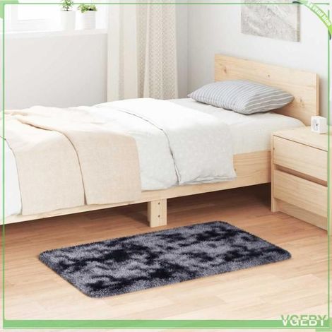 4102808 Tapis Shaggy à poils longs NAVARRA gris foncé 60x100 cm (1/5)