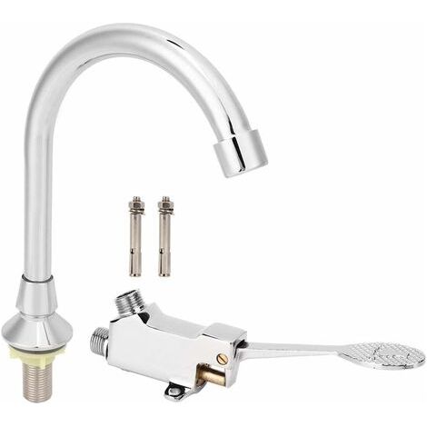 Robinet à pédales - Robinet de lavabo médical - Raccord en cuivre - Pression hydraulique 8 MPa - Temps de rinçage 4-8 s - 1 pièce (1/5)