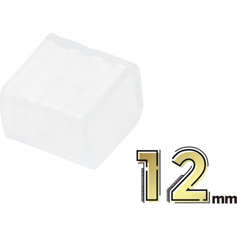 15 Gommini PVC di Chiusura per Striscia LED Impermeabile Passo 12mm Interno 16x8mm