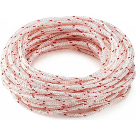 10 Meter Replacement Starter Rope 3.5 mm, Nylon Starter Rope for Lawn Mower, Chainsaw, Brush Cutter, High Strength Multipurpose Repair Rope (1/5)