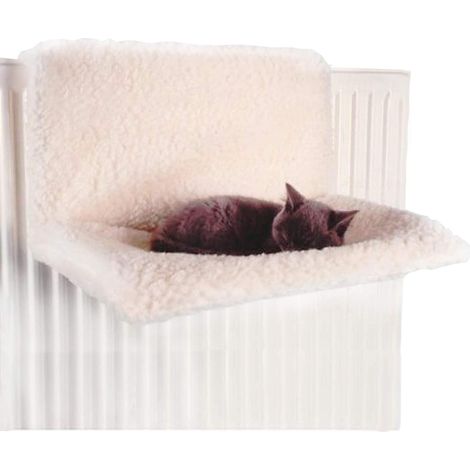 1 Lit Radiateur Pour Chat, Structure Métal Robuste, Couverture Polaire Douce, Accessoire Chauffage Intérieur (1/5)