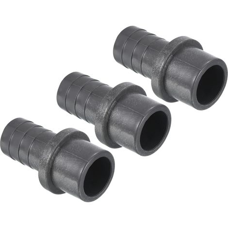 3 x Raccord réducteur, UPVC, 25mm vers 20mm, barbelé, droit, gris, pour tuyau eau, cuisine, salle de bain (1/4)