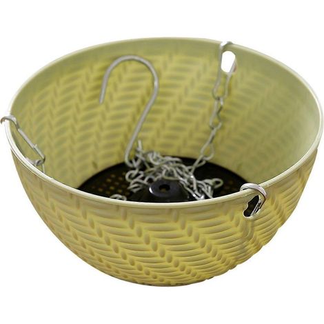 Panière suspendue décorative pour jardin, balcon, cour – Support à plantes grasses et cactus, pot mural extérieur. (1/4)