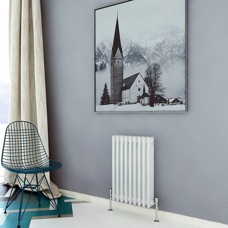 Biubiubath Traditional Cast Iron Radiator 600x425mm 3 Column White