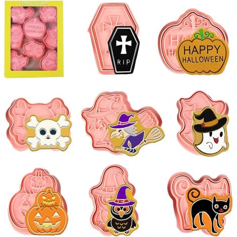 Emporte-Pièces Halloween Emporter Pièce Mini Personnalisé Pâtisserie Paques Pain (1/5)