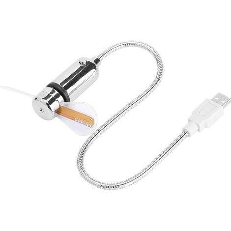 Mini ventilateur USB RGB flexible avec affichage de messages programmable par LED pour PC portable (1/5)
