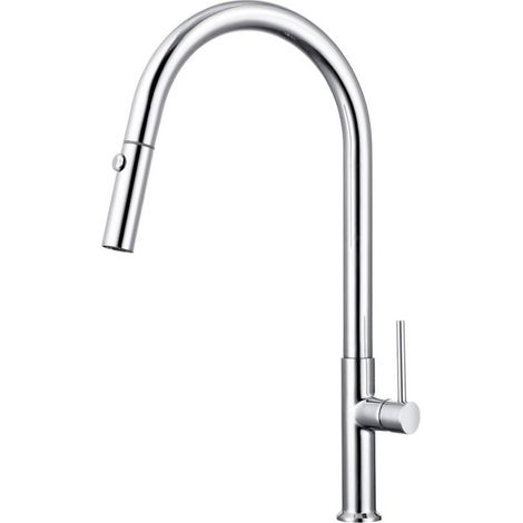 Swiss Aqua Technologies Miscelatore monocomando con doccetta estraibile e braccio orientabile, 2 getti, Cromo (SATBSD288)