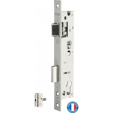 Serrure encastrable pour porte d'entrée axe 24 l 39