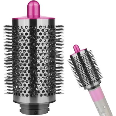 Passend für Dyson Airwrapper Düsen – 1 x 55 mm Rundbürste (rosa) – ovale Volumenbürste – geeignet für dickeres Haar