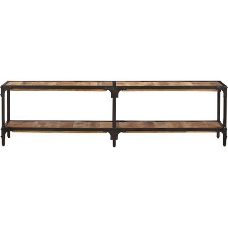 Meuble TV, Étagère TV, Meuble de Salon, 150x30x41 cm Bois massif de manguier OIB9402E (1/5)