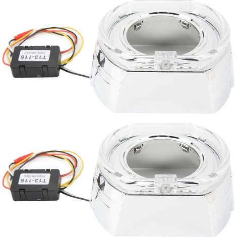 Paar LED-Scheinwerferblenden, 12 V, 5 W, helles Licht, hitzebeständig, passend für 3-Zoll-Scheinwerfer