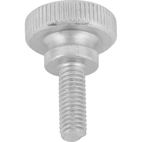 40 vis à oreilles M6 en acier au carbone zingué à tête plate moletée (M618) (1/5)