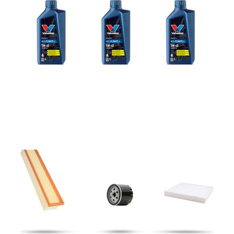 Kit tagliando 3 FILTRI e 3L OLIO compatibile con Fiat Linea (110) 1.4 8V 57kw dal 2007 (1/5)