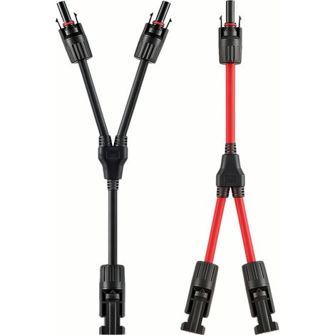 Solaire Panneau Câble Connecteur 1 à 2 branches Y Connecteurs Solairede Adaptateur 1000V CC 30A 4mm² plug (1/5)