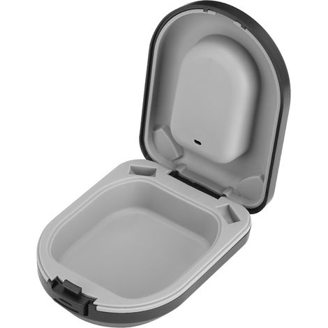 Étui pour appareil auditif étanche, portable et résistant aux chutes, noir (1/5)