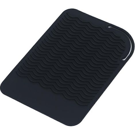 Tapis en silicone résistant à la chaleur, supporte les appareils chauffants jusqu'à 230 °C (450 °F), enveloppe et sert de support, surface ondulée antidérapante, large (1/4)