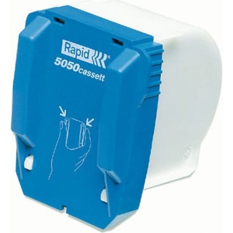 Heftklammerkassette Elektroheftgert 5050e Kassette 5050 50 Bl. (80 g/m) blau/wei 5.000 St./Pack. (1/5)