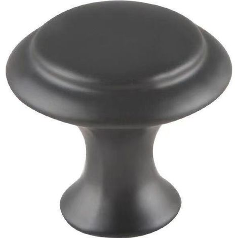 Tirador de puerta principal rústico negro mate (1/2)