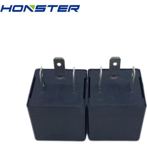Relais de clignotant électronique automobile LED SG152B-12V neuf et original, 3 broches 12V/24V, 24V à bobine unique à verrouillage. (1/4)