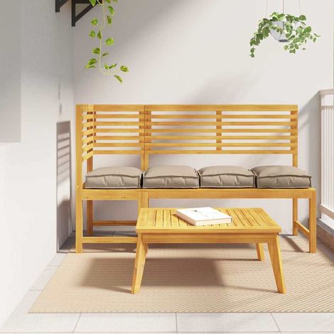 Kissen 4 pcs Taupe 40 x 40 x 8 cm Oxford-Stoff