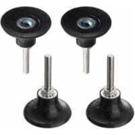 Plateaux de Polissage 50mm Disc Pad Support de Disque Abrasif de Ponçage Mandrin Polissage avec Tige de 1/4 '' Porte-Disque Rondes à Verrouillage Changement Rapide pour Outil Rotatif LO-Ron (1/4)