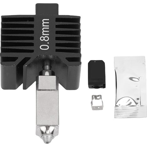 Kit Hotend de remplacement pour imprimante 3D, pour Bambu Lab X1 X1C P1P P1S, buse en acier trempé, chauffage en céramique 60W, extrémité chaude 0.8mm (1/5)