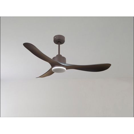 Ouray de Klassfan - Ventilateur de plafond et destratificateur moteur DC Blanc pales bois sombre 25 à 40 m² OurayDC4P7Dw132 (1/5)