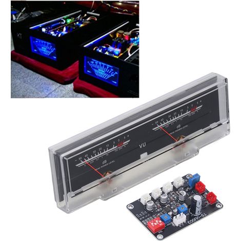 [Medidor VU] Medidor VU con placa controladora, alta precisión, portátil, carcasa de ABS con retroiluminación blanca – Dispositivo móvil para estudio DIY (1/5)