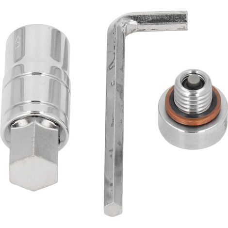 kit tournevis[M12x1.75 Oil Drain Plug] Kit de réparation de filetage avec bouchon d'huile auto-perçant en acier inoxydable 304 (1/5)