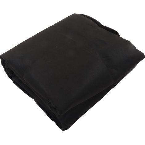 Tapis de piscine rond, revêtement de piscine, toile de protection en feutre pour piscine au sol, 4 mètres, noir (1/5)