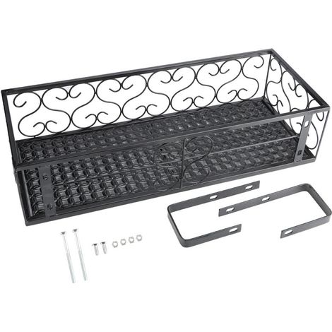 Portafiori da balcone sospeso, porta vasi, scaffale portaoggetti -Crezuo