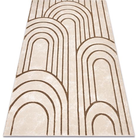 Teppich ALLURE 5756 Geometrisch - Strukturell, stilvoll, glamourös beige beige 180x270 cm