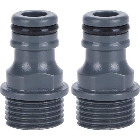 2 Pieces G1/2 Male Thread Quick Connector Nipple Garden Hose Tap Nipple Adapter Irrigation Tool (1/5)
