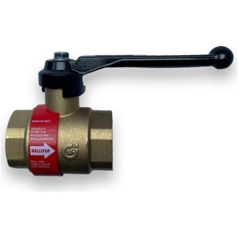 Caleffi Ballstop Kugelhahn mit integriertem Rückschlagventil 2x 1" Innengewinde für Heizung 327600 (1/2)