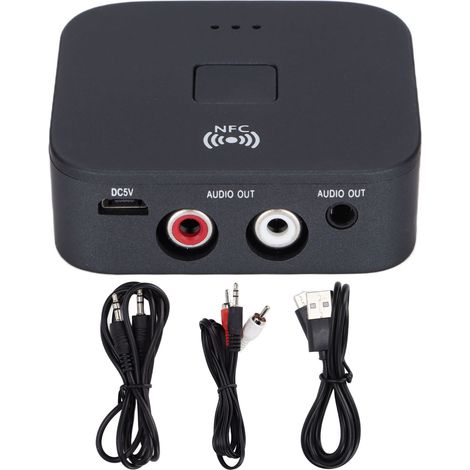Adaptateur Bluetooth 5.0 RCA 3.5mm sans fil pour autoradio, casque et chaîne stéréo home cinéma (1/5)