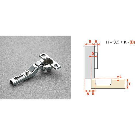 SALICE CERNIERA MINI C6A7L99 COLLO ALTO 18  94 GRADI Q.TA 25